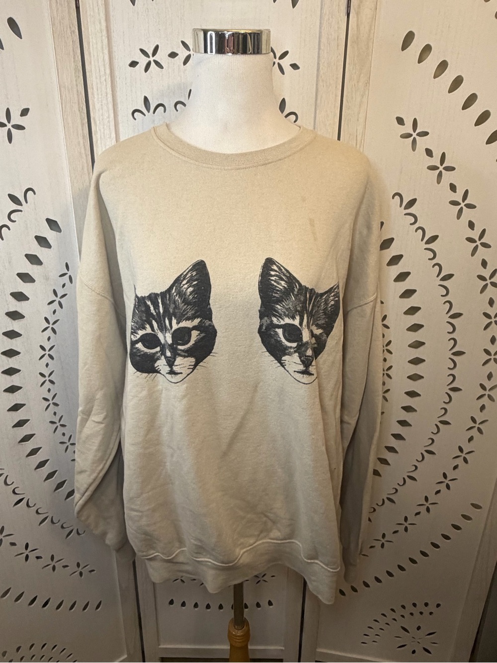 Dressed in LALA Kitties Cat Meow Sweatshirt